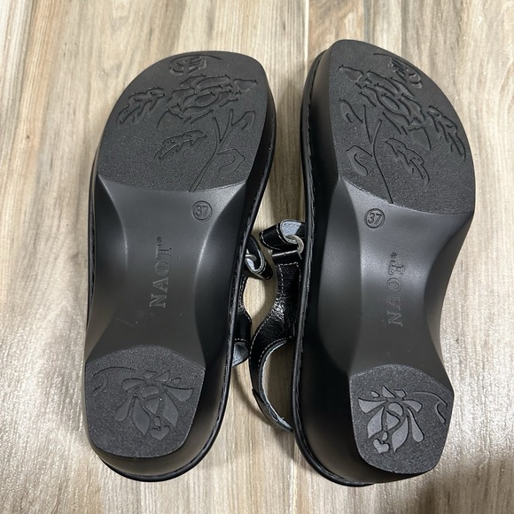 NAOT Sandals Black Paris Leather Sandal Israel Made Womens Size 37 US 7 Casual - Picture 10 of 10